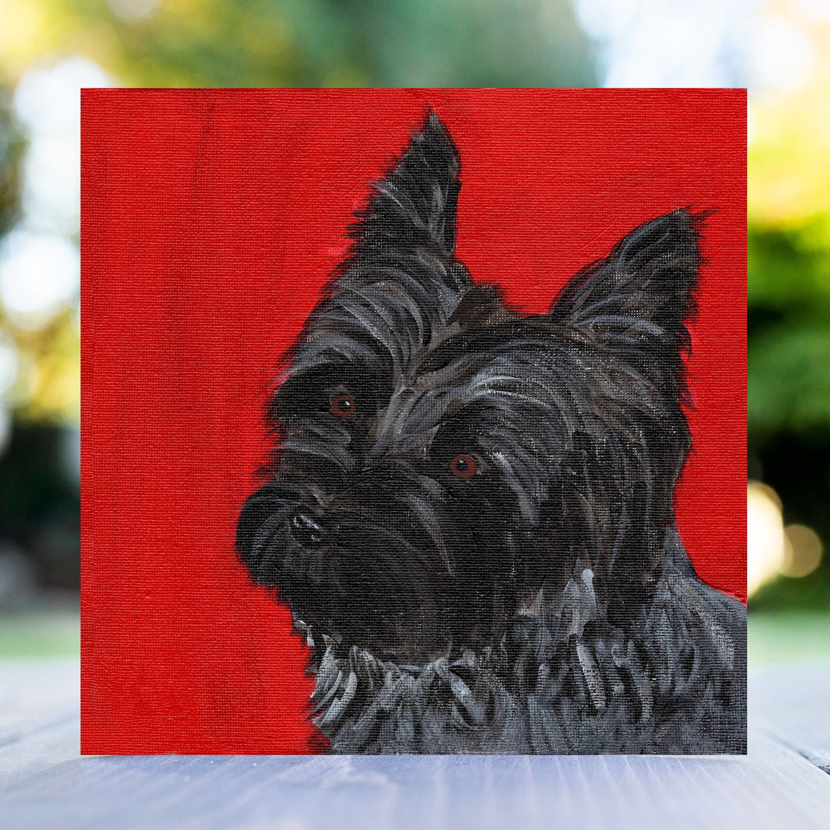 Bertie the Cairn Terrier Greeting Card
